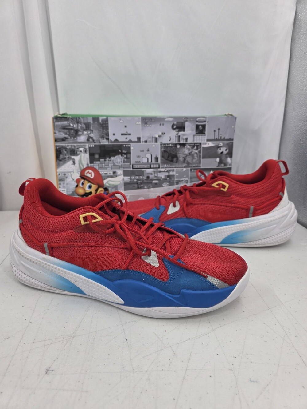 Puma RS-Dreamer Super Mario Nintendo 64 J. Cole Men’s Size 15 194606-01 EUC Box.